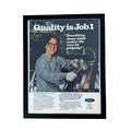 Ford Quality Is Job 1 Factory Worker Vintage 1981 Car Ad Print
