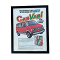 Canada Dry Ginger Ale CanVan Chevy Astro Vintage 1985 Soda Ad Print