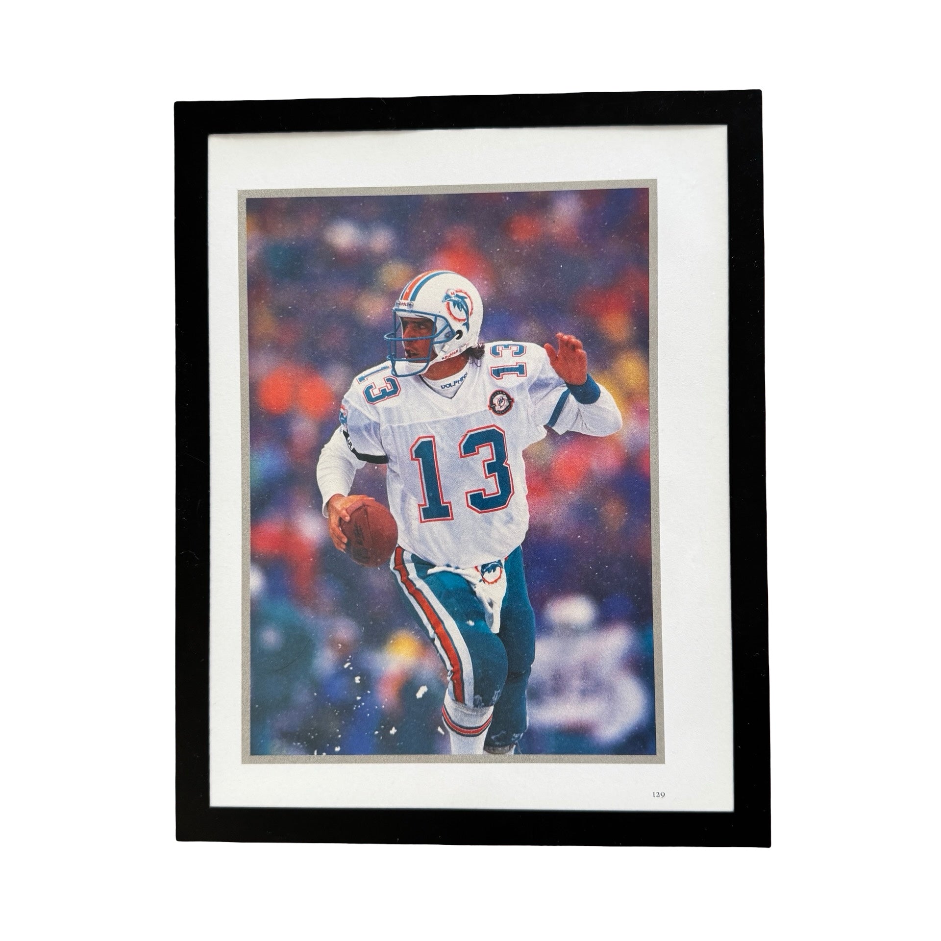 Miami Dolphins Dan Marino Vintage Football Photo Print