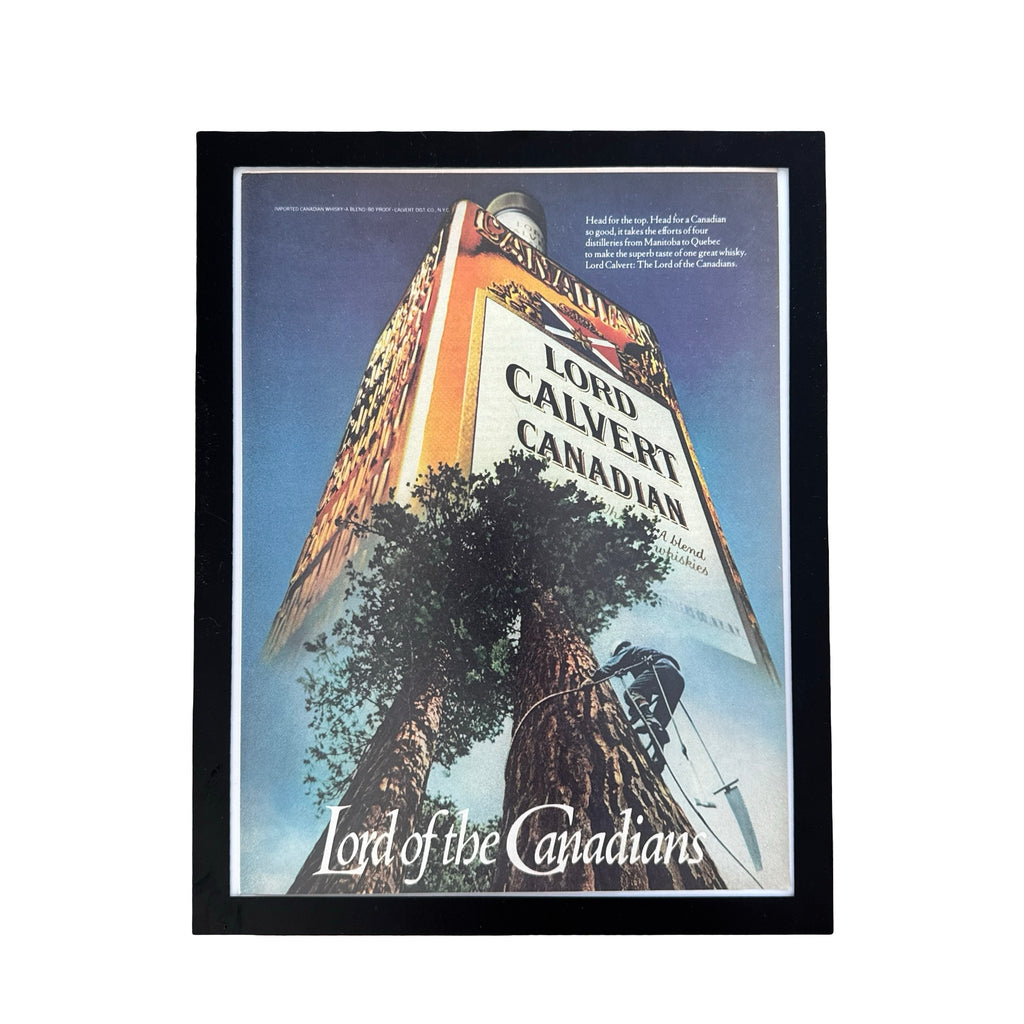 Lord Calvert Canadian Whisky Lord of the Canadians Vintage Liquor Ad Print