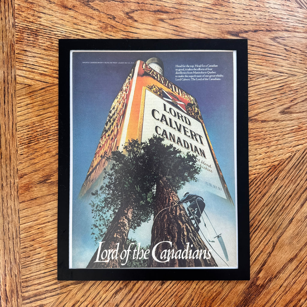 Lord Calvert Canadian Whisky Lord of the Canadians Vintage Liquor Ad Print - detail view