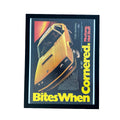 Ford Mustang Bites When Cornered Vintage 1980s Car Ad Print