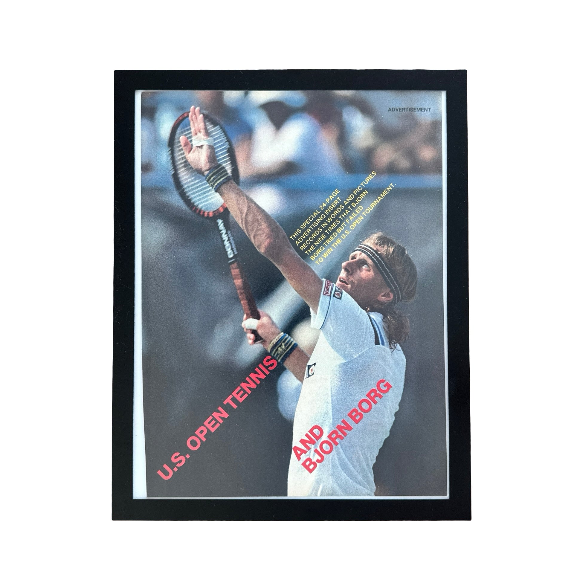 Bjorn Borg US Open Tennis Vintage Tennis Photo Print