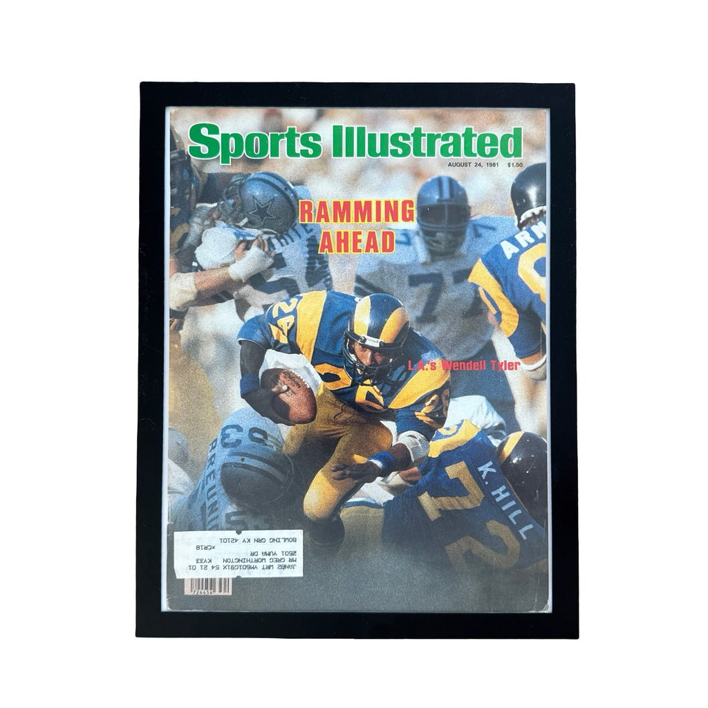 Sports Illustrated 1981 Wendell Tyler LA Rams Ramming Ahead Cover Print