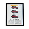 Isuzu Trooper RS Rack Your Brains Out Vintage 80s SUV Ad Print