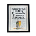 Grolsch Premium Dry Beer Vintage 1989 Beer Ad Print Bar Wall Art