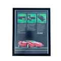 Alpine Mobile Electronics Lamborghini Countach Vintage 80s Ad Print