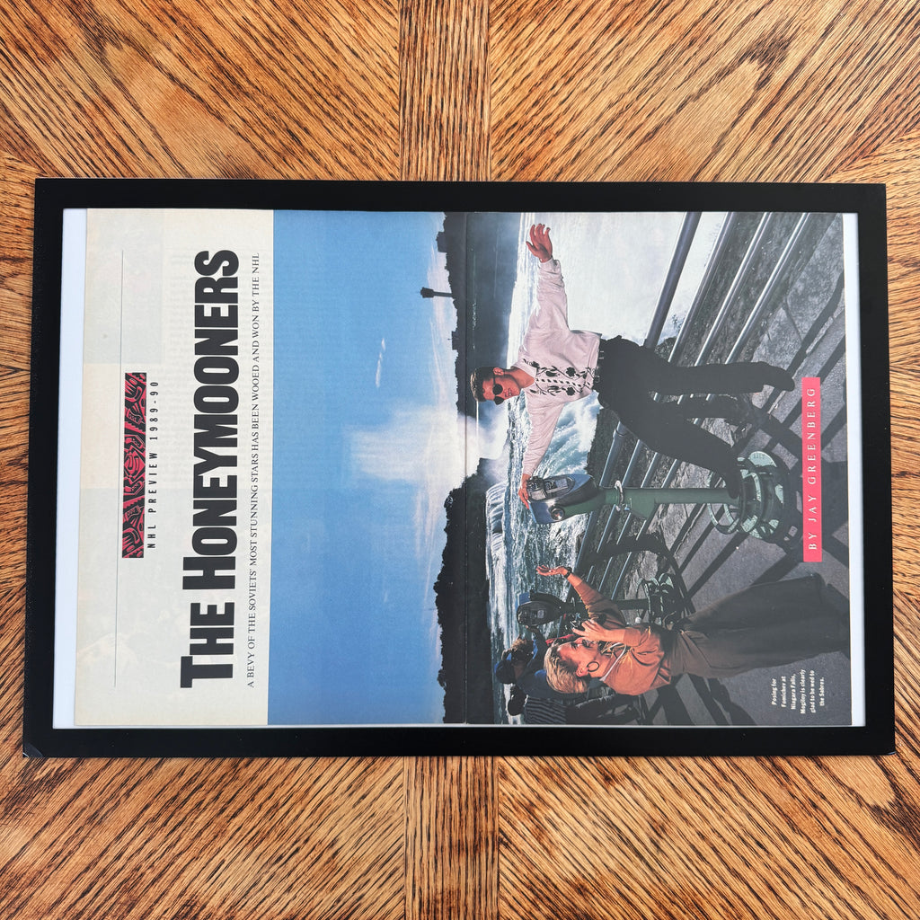 The Honeymooners vintage magazine spread framed
