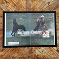 Marlboro Country cowboy vintage magazine ad framed