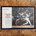 Brewers Something Big Is Brewing vintage magazine framed