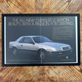 Chrysler LeBaron vintage magazine ad framed