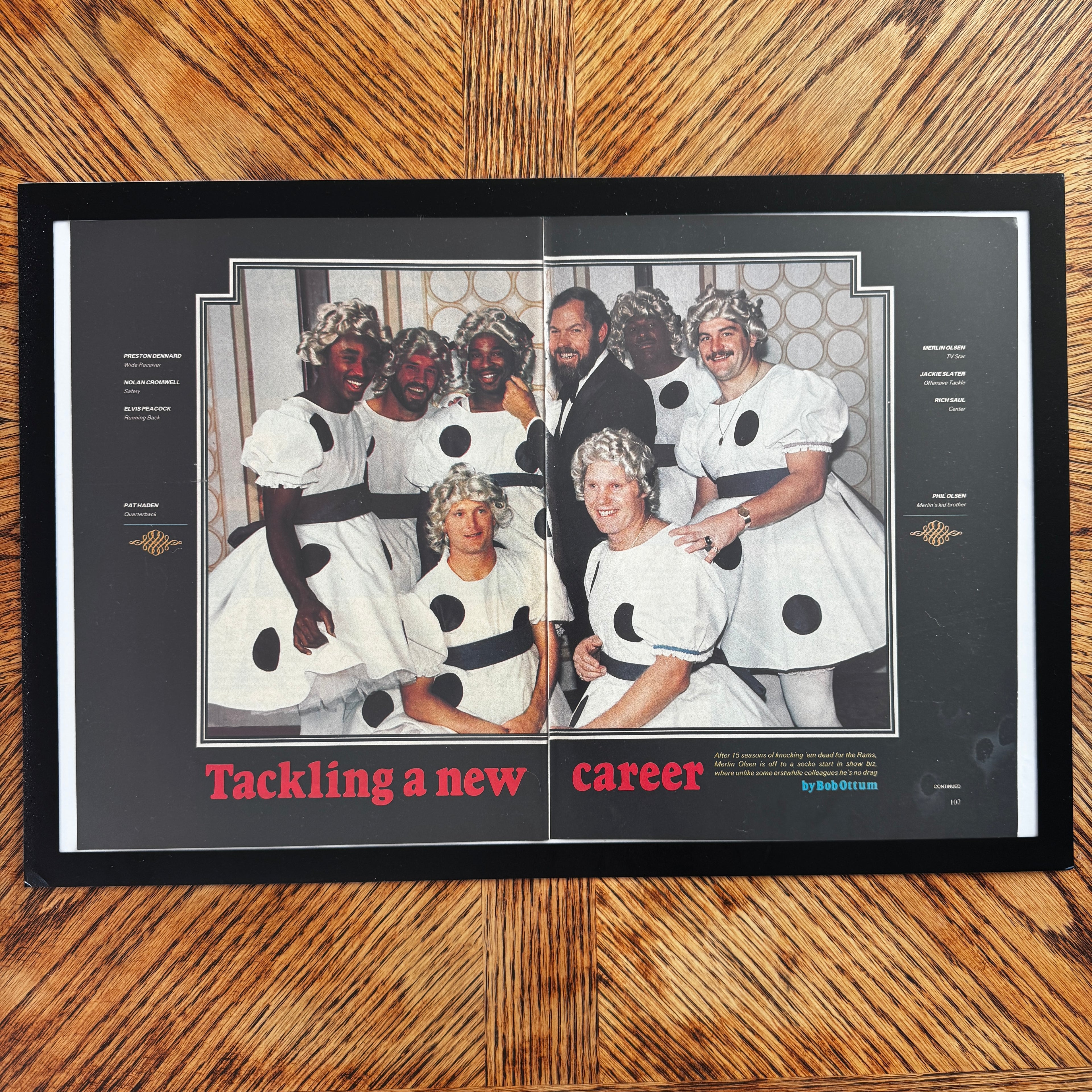 Tackling a New Career vintage magazine framed