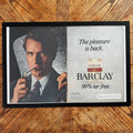 Barclay cigarettes vintage magazine ad framed