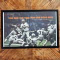 Raiders NFL vintage magazine framed