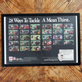 Diet Coke NFL vintage magazine ad framed