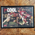 Joe Montana Joe Cool 49ers Super Bowl vintage magazine framed