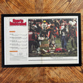 Sports Illustrated football contents vintage magazine framed