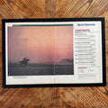 Sports Illustrated horse racing contents vintage magazine framed
