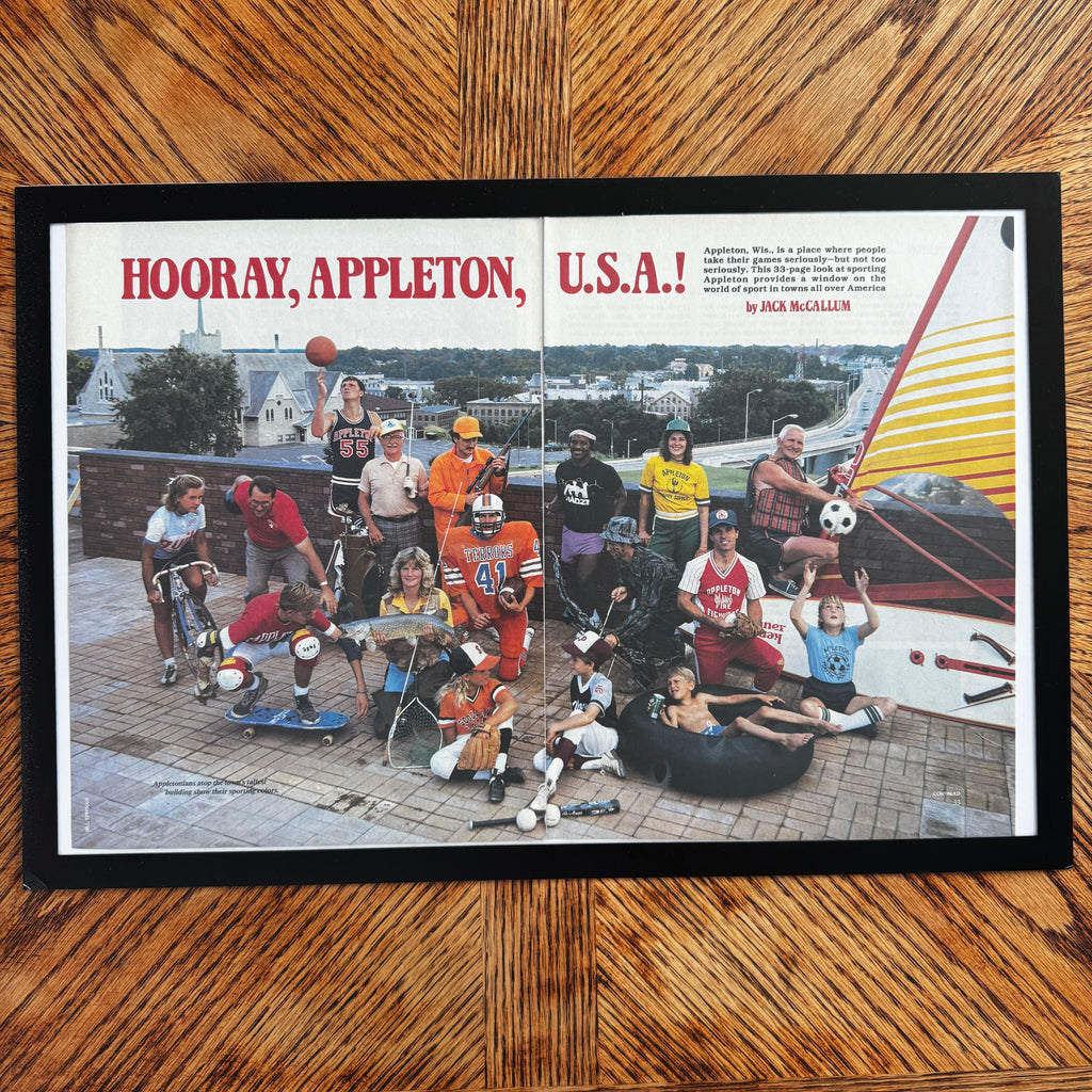 Hooray Appleton USA vintage magazine framed