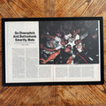 Go Downpitch and Buttonhook vintage magazine framed