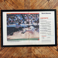 Sports Illustrated baseball contents vintage magazine framed
