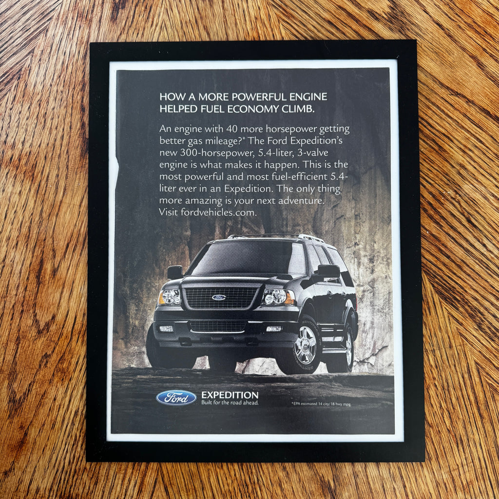 Ford Expedition More Powerful Engine SUV 2005 Framed Vintage Magazine Ad