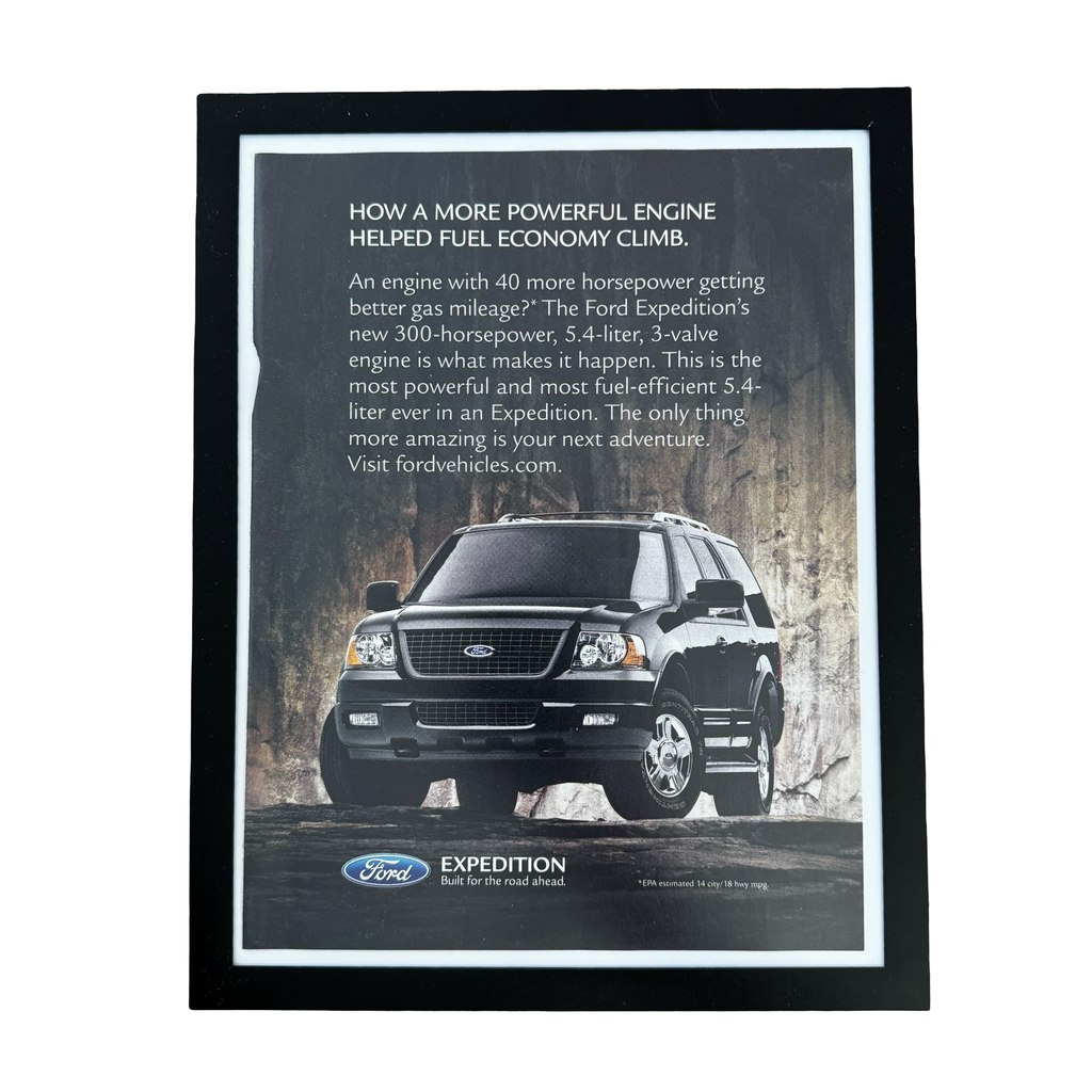 Ford Expedition More Powerful Engine SUV 2005 Framed Vintage Magazine Ad