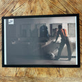 Framed vintage Nike Sportswear locker room double page magazine ad
