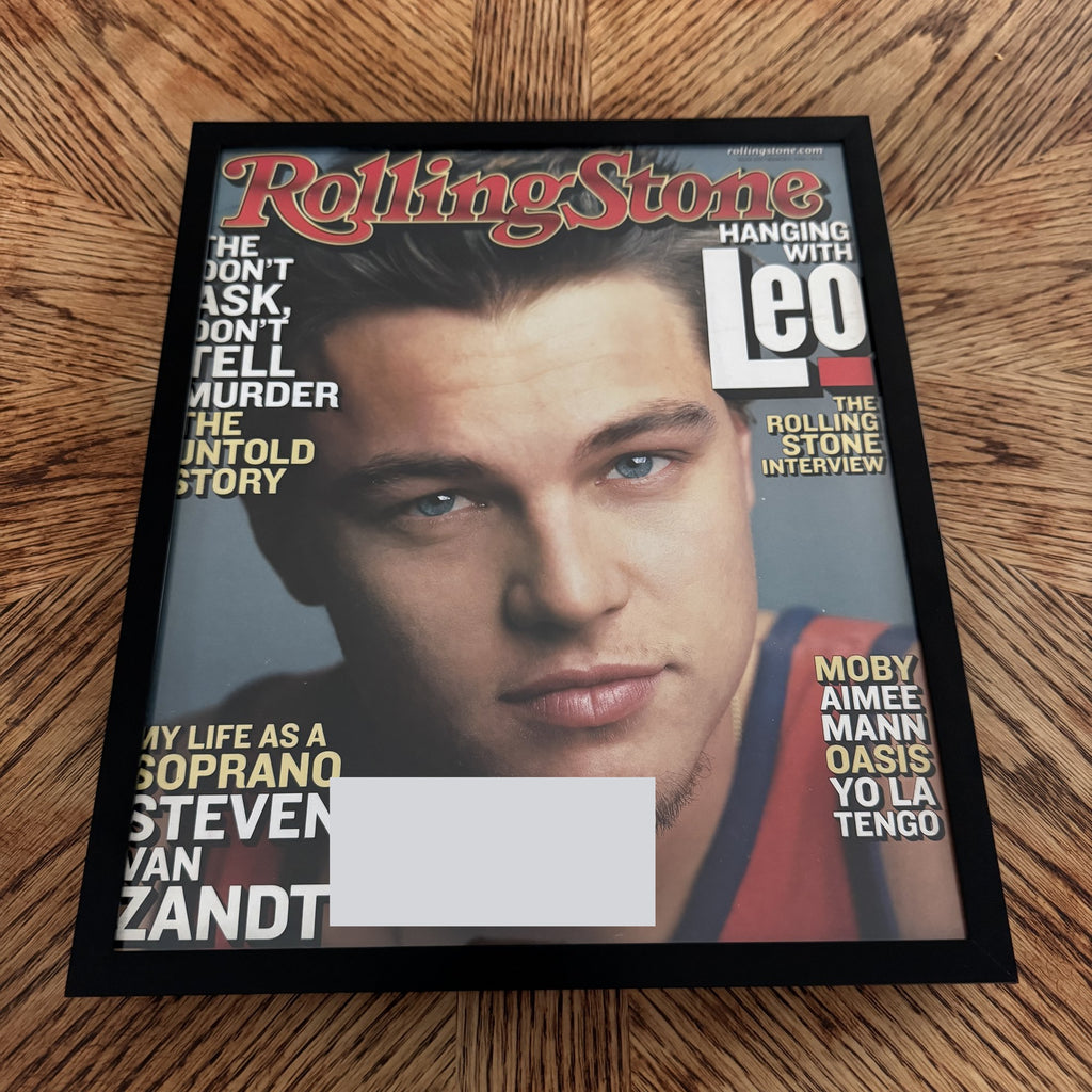 Vintage Leonardo DiCaprio Rolling Stone Cover 10x12 Framed Magazine Print