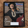 Vintage Carlos Santana Rolling Stone Cover 10x12 Framed Magazine Print