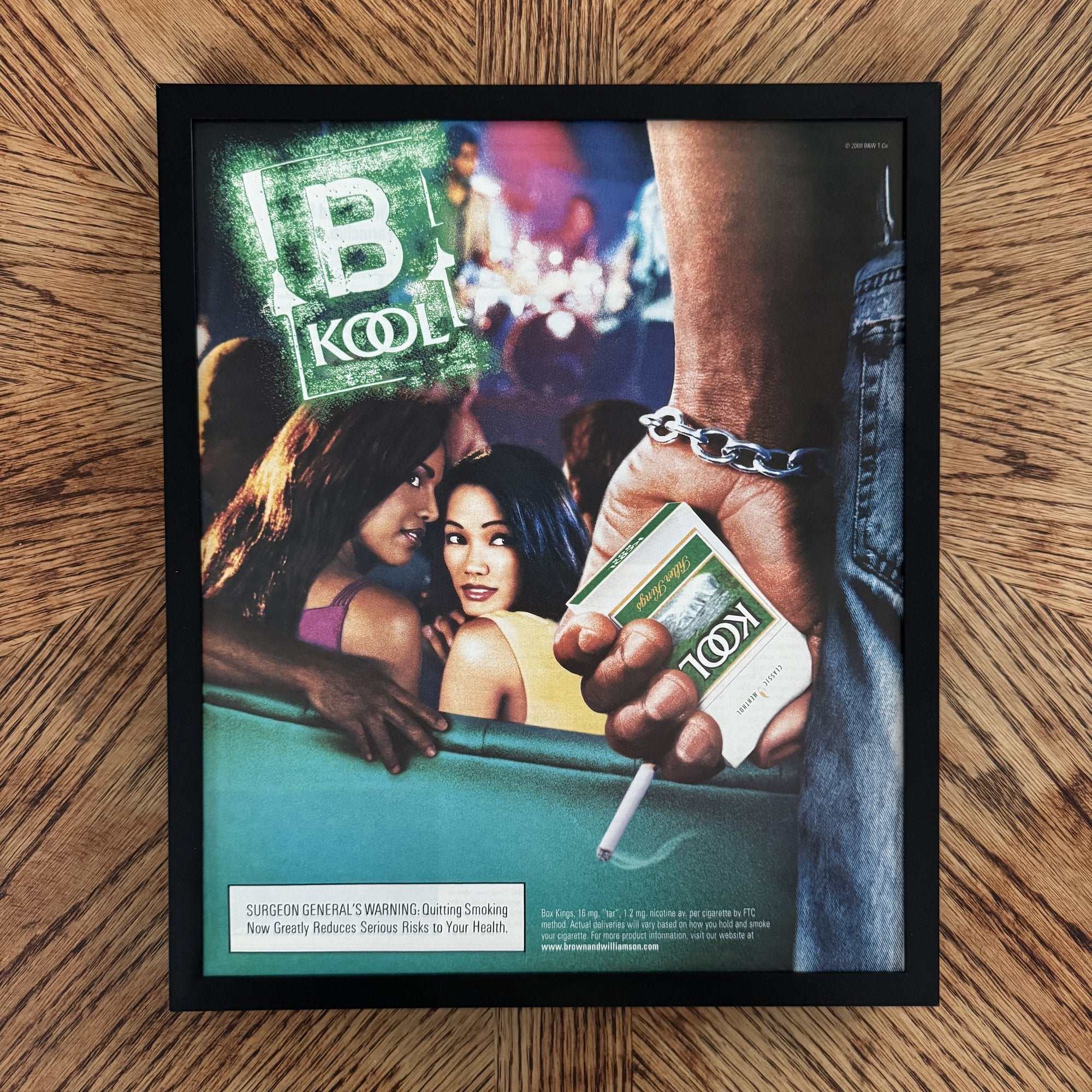 Vintage Kool Pool Hall Cigarette Ad 10x12 Framed Magazine Print