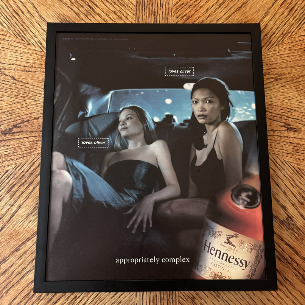 Vintage Hennessy Appropriately Complex Cognac Ad 10x12 Framed Magazine Print