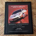 Vintage Toyota Celica Burning Rubber Car Ad 10x12 Framed Magazine Print