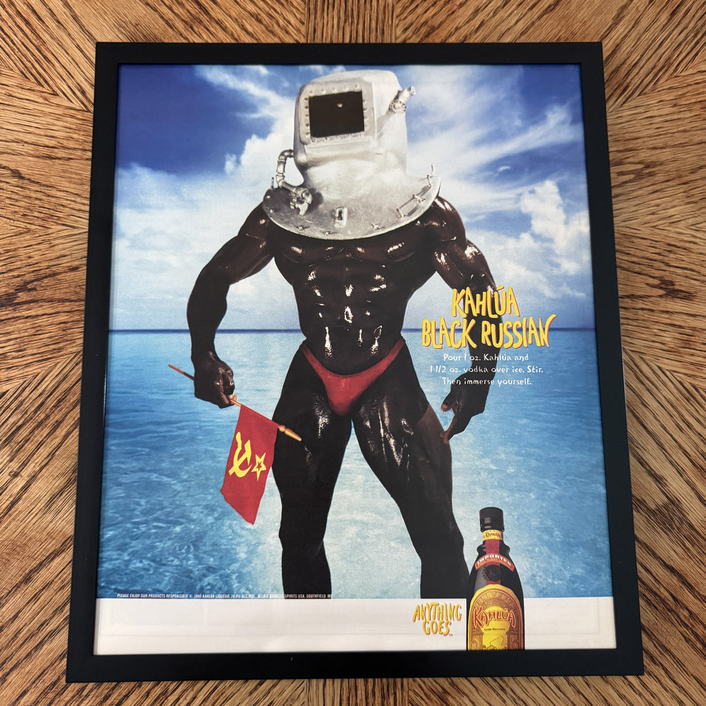 Vintage Kahlua Mudslide Cocktail Ad 10x12 Framed Magazine Print