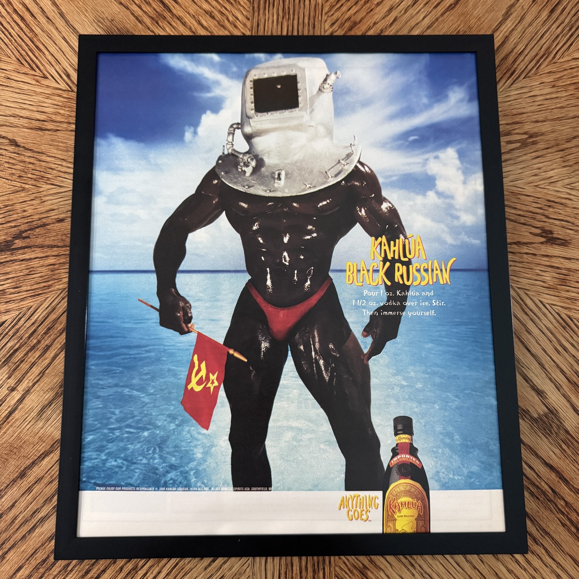 Vintage Kahlua Mudslide Cocktail Ad 10x12 Framed Magazine Print