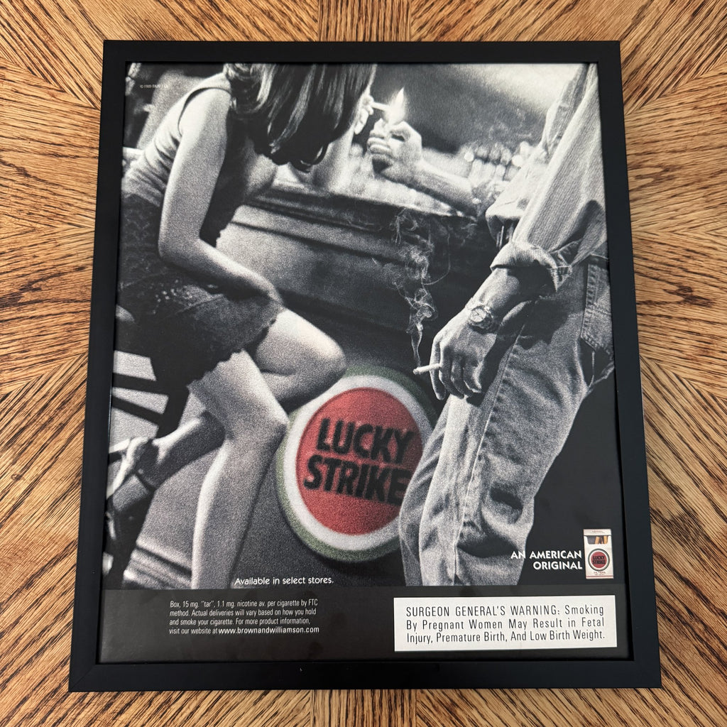 Vintage Lucky Strike Cigarette Ad 10x12 Framed Magazine Print