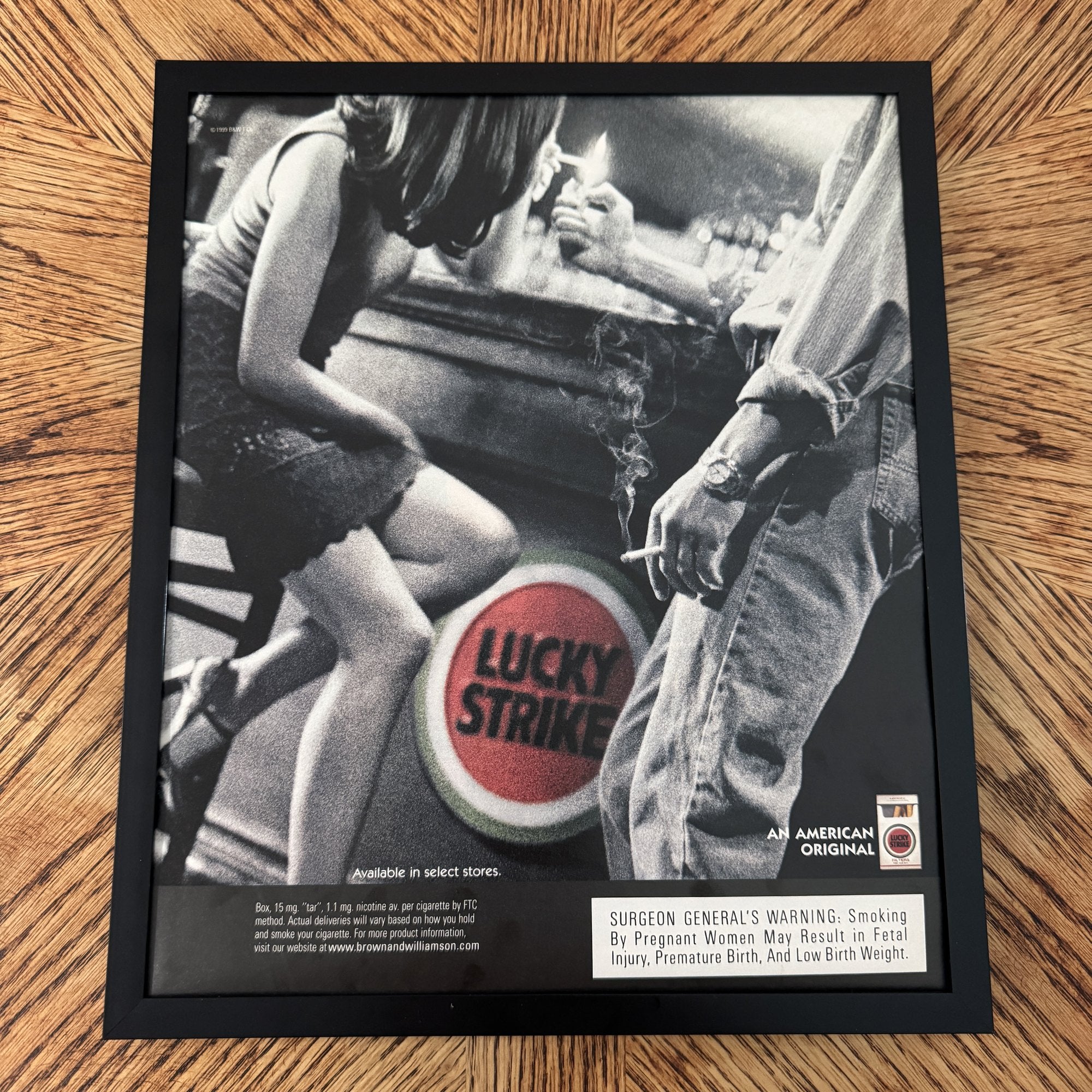 Vintage Lucky Strike Cigarette Ad 10x12 Framed Magazine Print