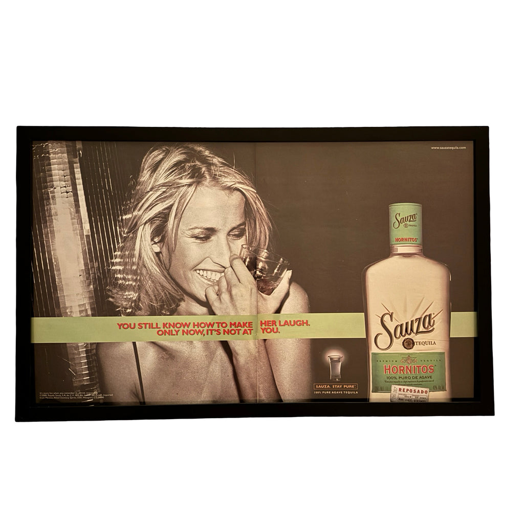 Vintage Sauza Hornitos Tequila Bar Ad 10x20 Framed Magazine Print