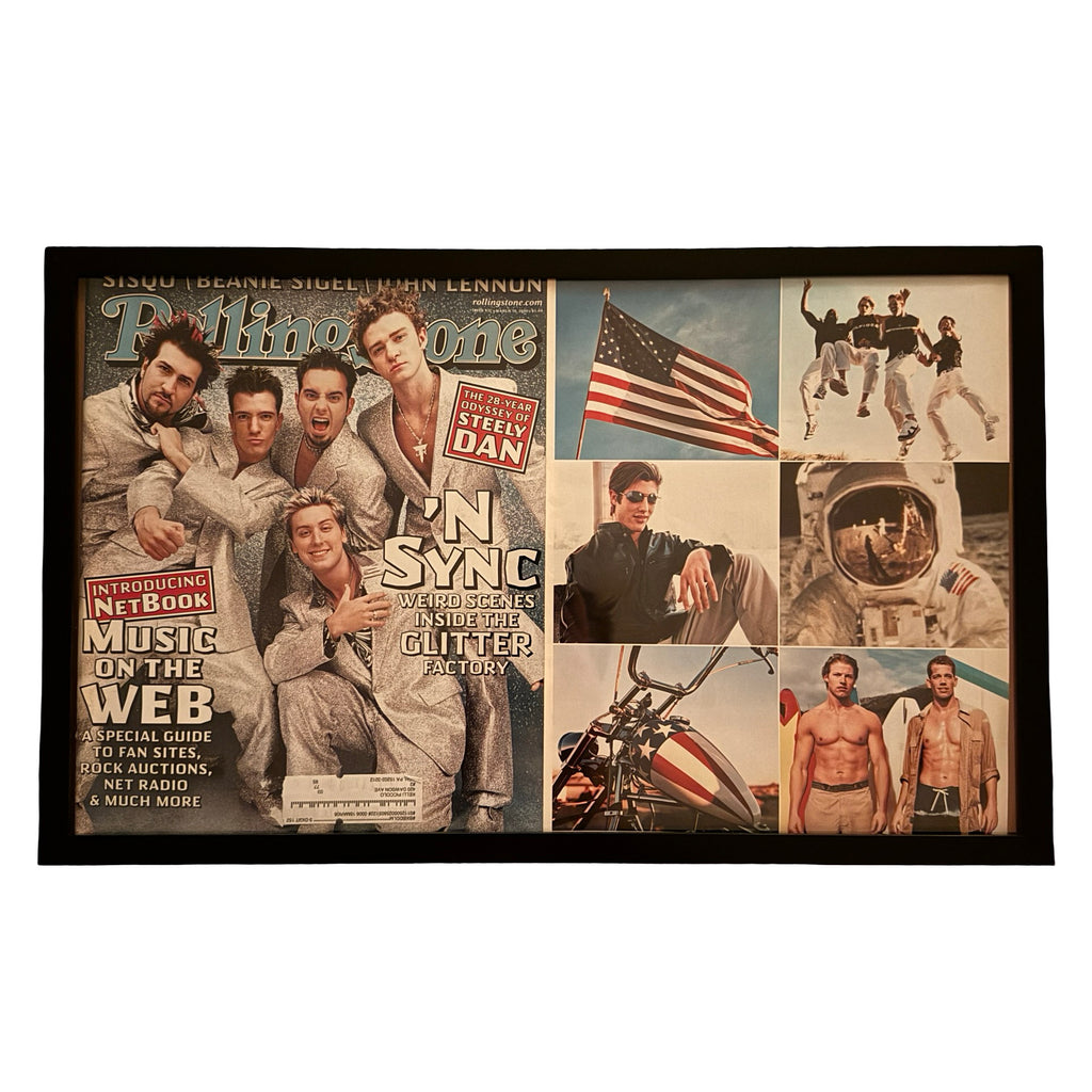 Vintage NSYNC 2000 Rolling Stone Cover 10x20 Framed Magazine Print