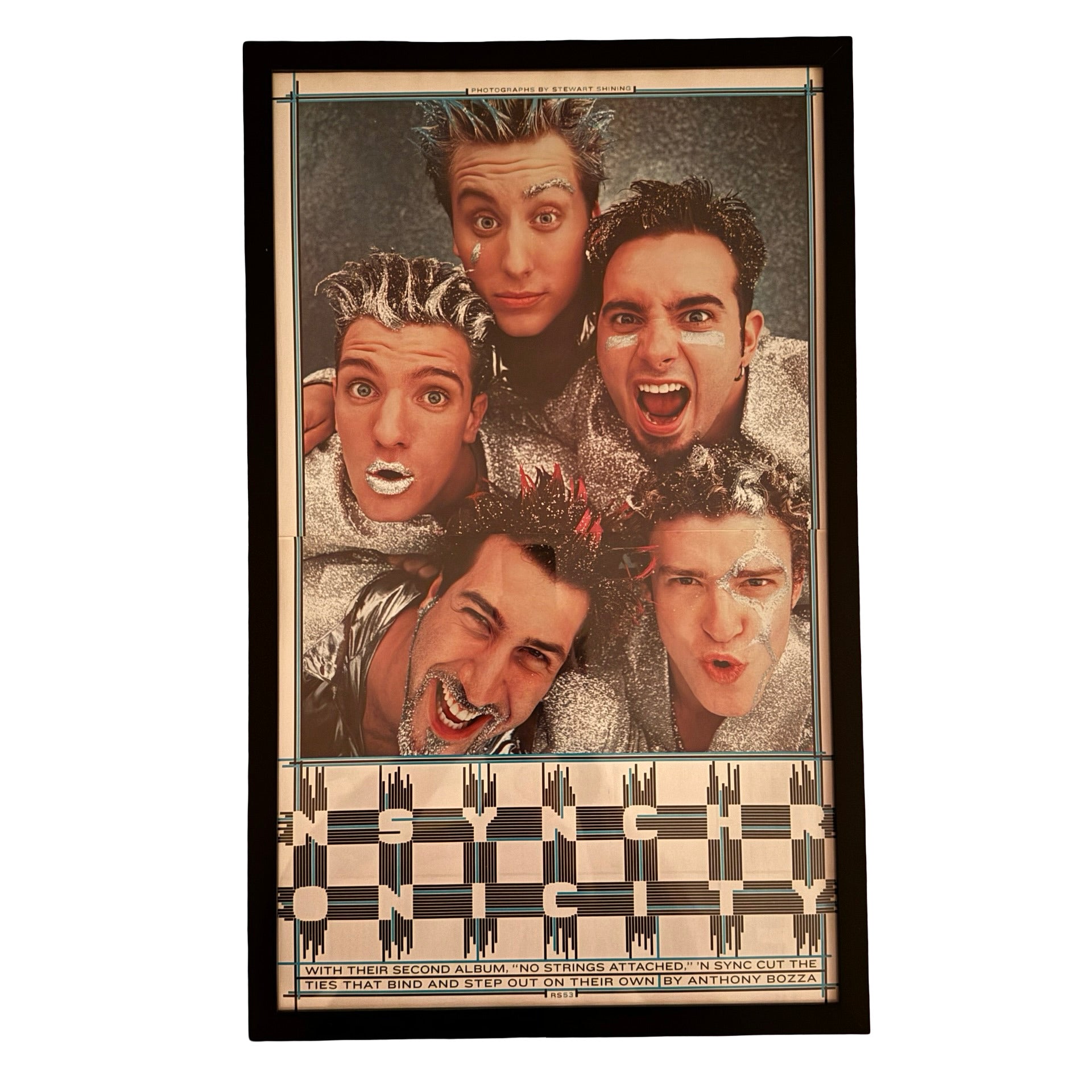 Vintage NSYNC No Strings Attached 10x20 Framed Magazine Print