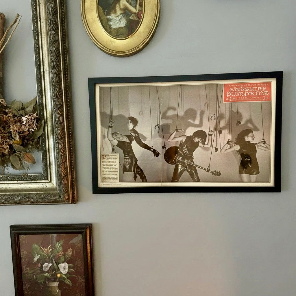 Vintage Smashing Pumpkins Rolling Stone 10x20 Framed Magazine Print