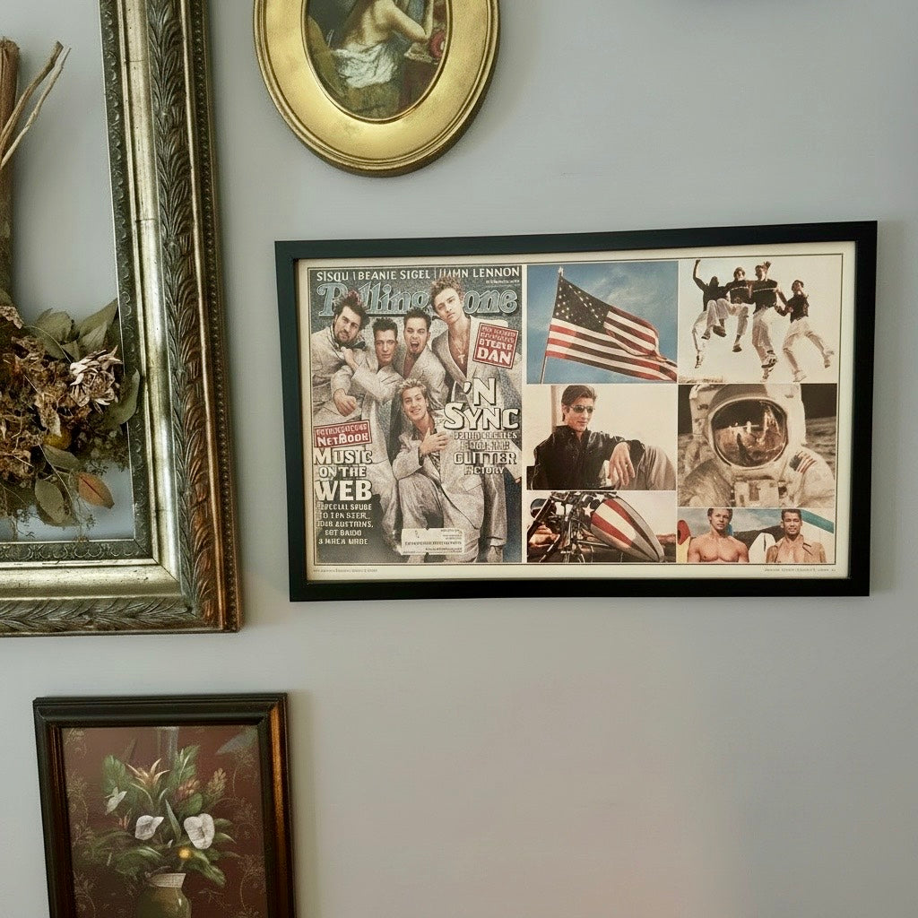 Vintage NSYNC 2000 Rolling Stone Cover 10x20 Framed Magazine Print