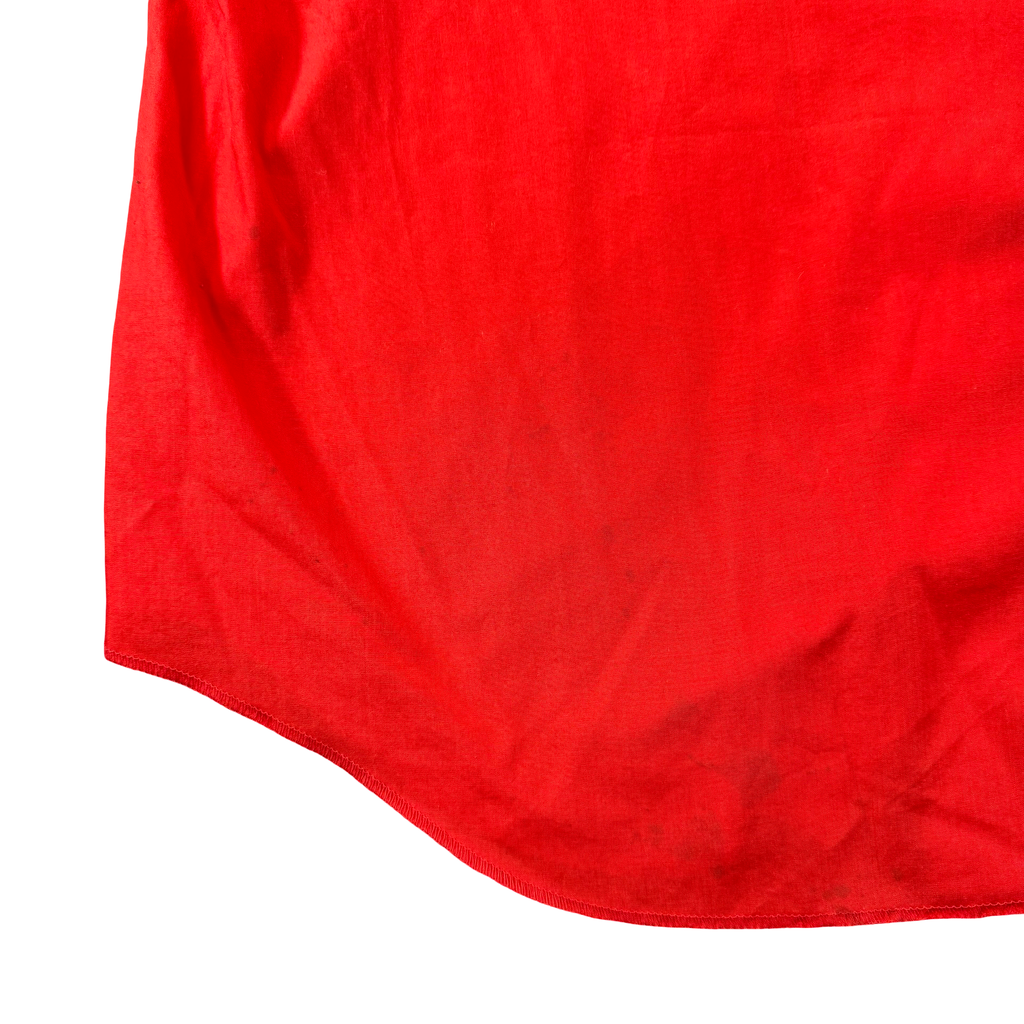 Vintage H Bar C California Ranchwear Red Western Snap Shirt Made in USA Mens XL