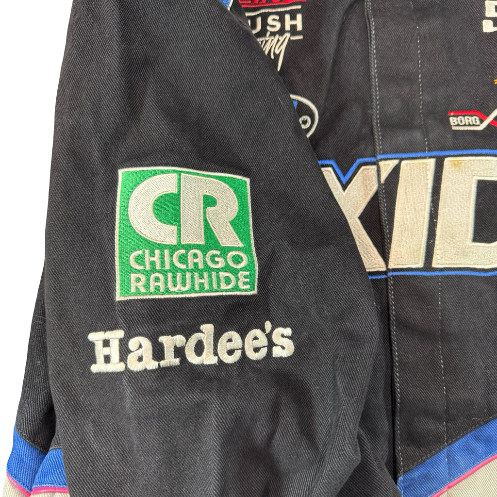 Vintage 2000 NASCAR Exide Roush Racing Ford Jacket JH Design Made in USA Mens L