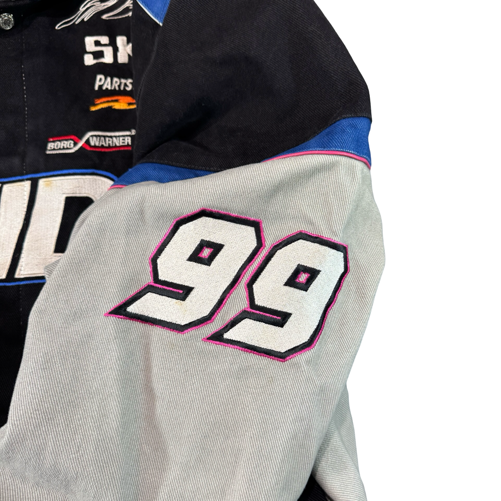 Vintage 2000 NASCAR Exide Roush Racing Ford Jacket JH Design Made in USA Mens L