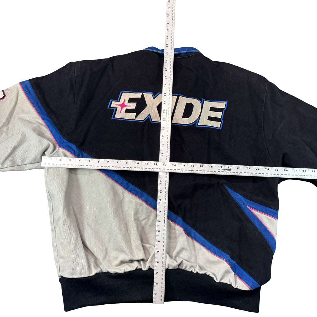Vintage 2000 NASCAR Exide Roush Racing Ford Jacket JH Design Made in USA Mens L