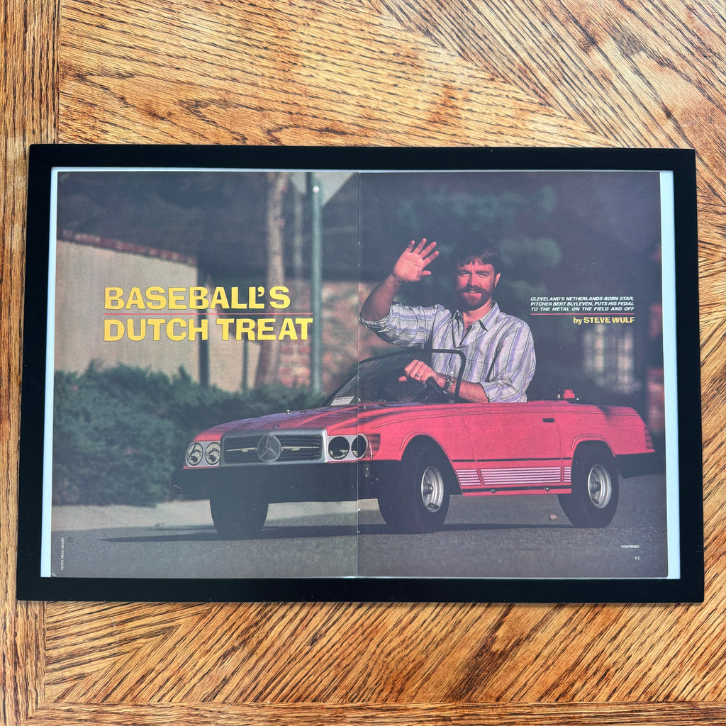 Sports Illustrated Baseball's Dutch Treat Bert Blyleven Vintage Baseball Page - detail view