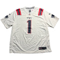 Nike On Field NFL New England Patriots 1 Football Jersey White Mens XXL