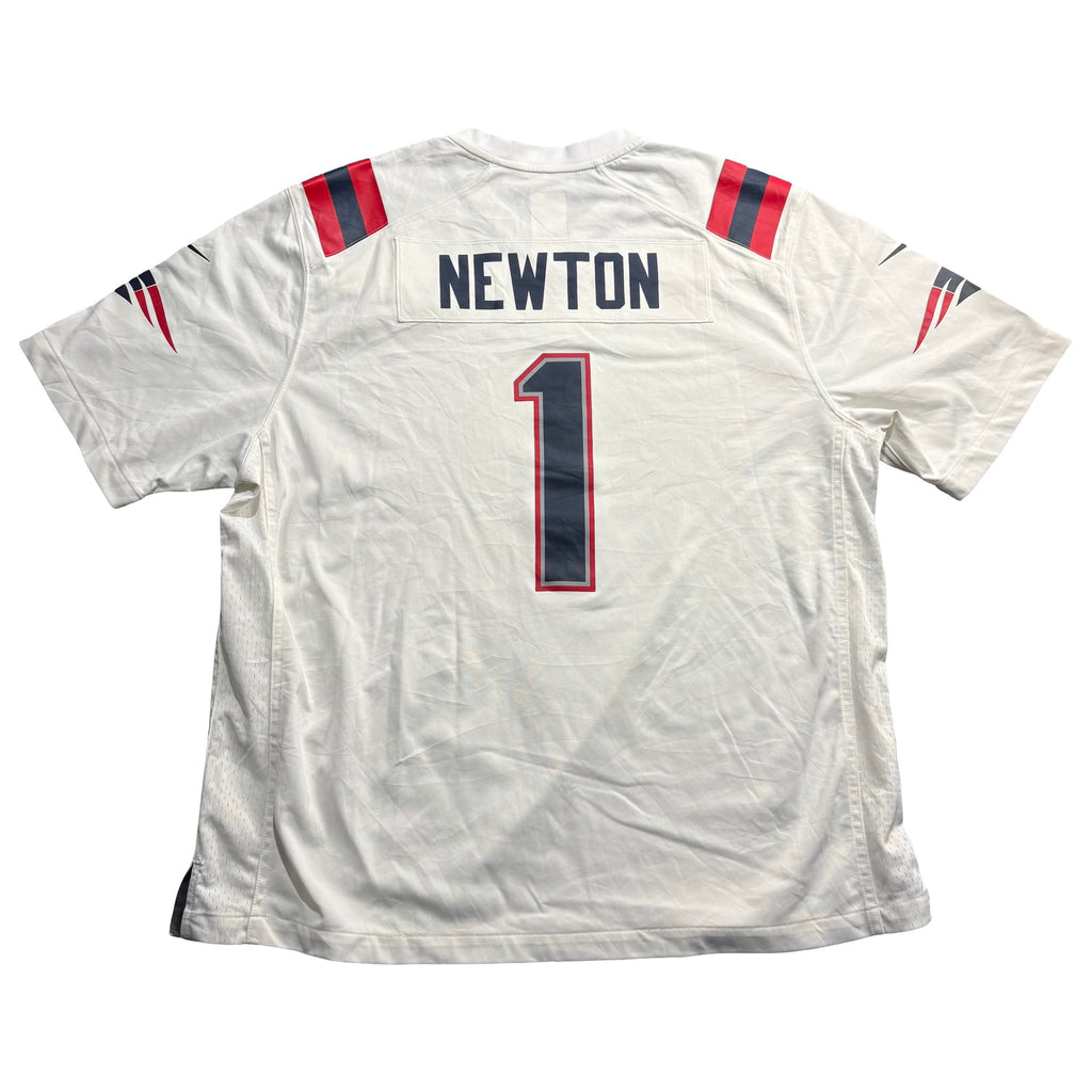 Nike On Field NFL New England Patriots 1 Football Jersey White Mens XXL