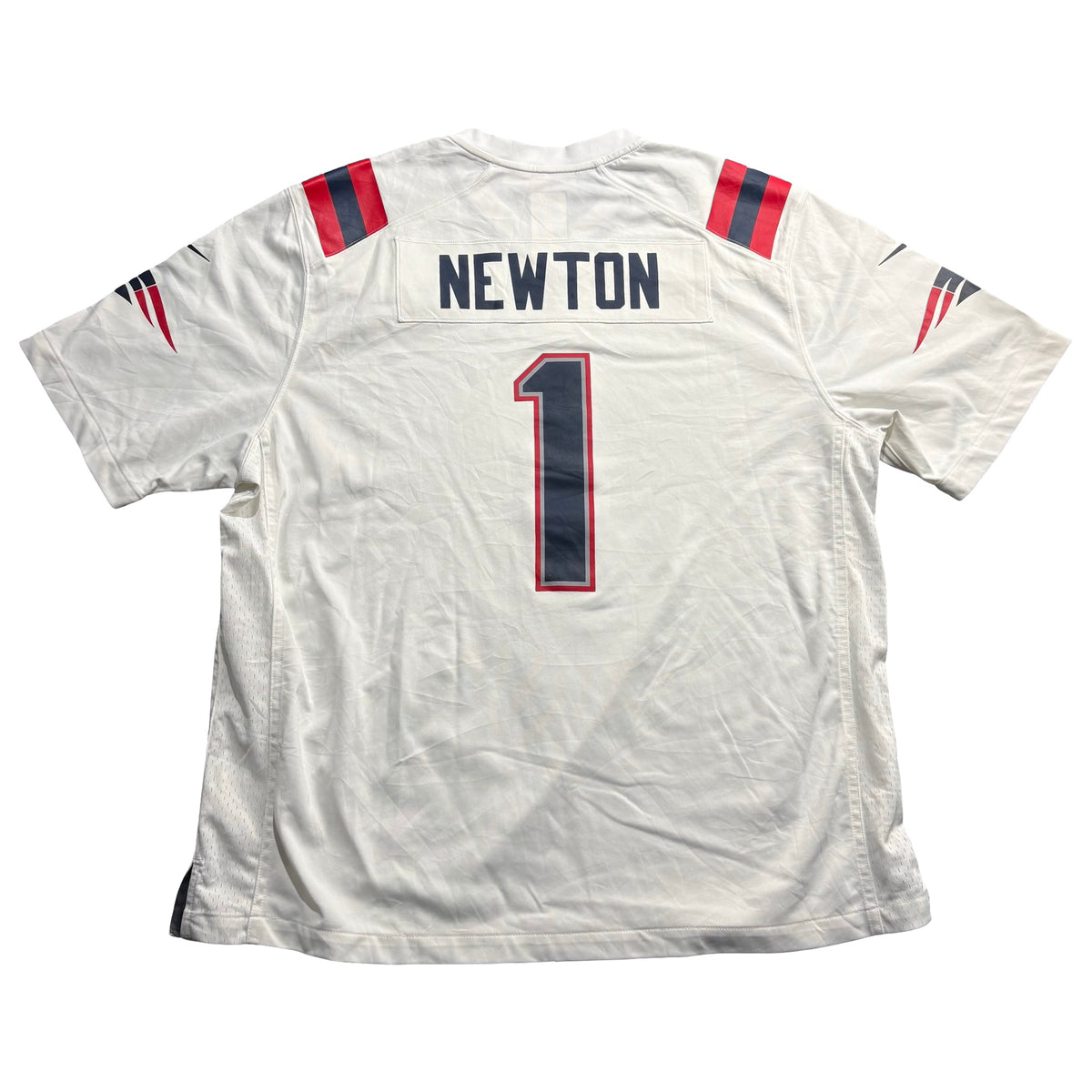 Nike On Field NFL New England Patriots 1 Football Jersey White Mens XXL